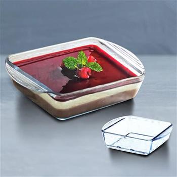BORCAM MIDI耐熱玻璃餐具造型方形烤盤-1080cc-2入