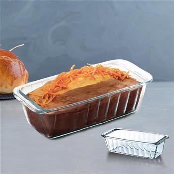 BORCAM MIDI耐熱玻璃直紋蛋糕烤盤-1120cc-2入