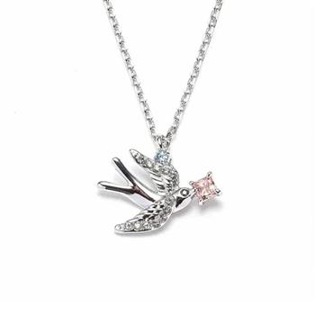 SWAROVSKI 飛鳥鑲鑽墜鍊-銀