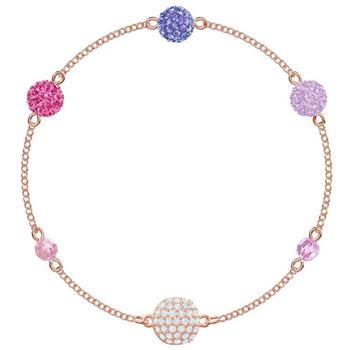 SWAROVSKI 球形鑲鑽磁吸手環-粉藍紫