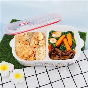 KIYODO陶瓷保鮮餐盒-2格-1入組