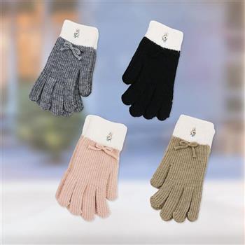 比得兔波浪羅口刺繡成人觸控手套-22cm-GL8633-2雙