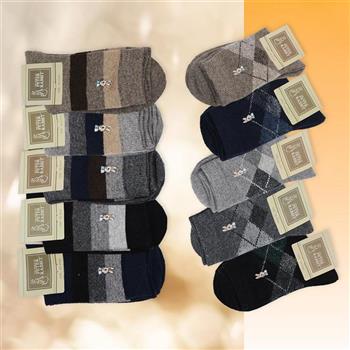 比得兔精繡羊毛男襪-25~27cm-SK6263/6264-3雙