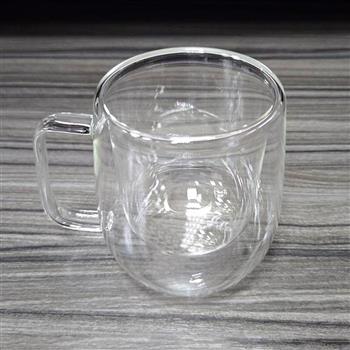 iBonjour玻璃雙層手把杯-300ml-2入