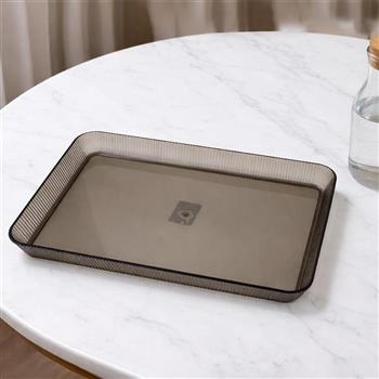 iBonjour奢簡托盤-大-透明黑-2入