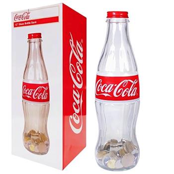 【Coca-Cola 可口可樂】經典玻璃可樂瓶存錢筒-1L