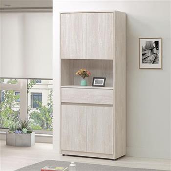 喜家居2.7尺收納高櫃(2541)