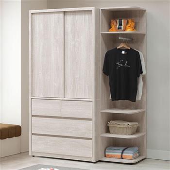 喜家居5尺推門衣櫃(2541)