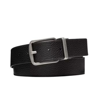 COACH 經典雙面雙色皮革皮帶-黑/咖啡色