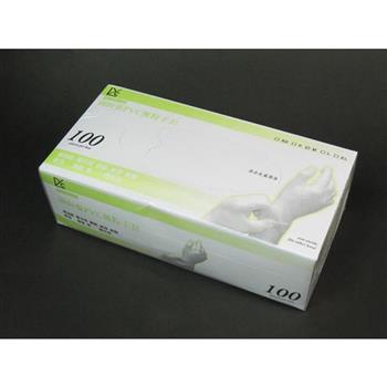 御廚靈拋棄式PVC無粉手套-M號-100入X2盒