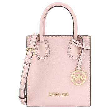 MICHAEL KORS 皮革琴譜手提斜背二用包(小)-淺粉紅