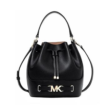 MICHAEL KORS 經典皮革水桶包-黑色