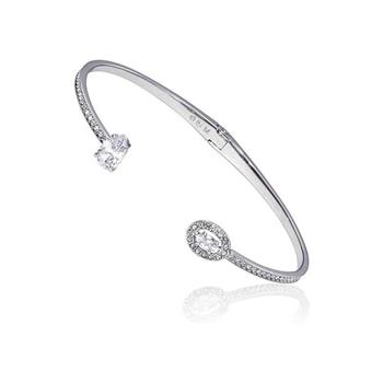SWAROVSKI 典雅鑲鑽水晶手鐲-銀