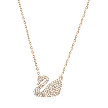 SWAROVSKI 施華洛世奇 玫瑰金天鵝項鍊