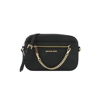 MICHAEL KORS Jet Set 經典防刮鍊條造型斜背包-黑色