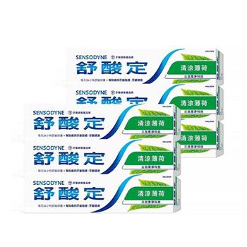 【SENSODYNE 舒酸定】長效抗敏牙膏-清涼薄荷160gx6入