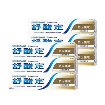 【SENSODYNE 舒酸定】長效抗敏牙膏-多元護理120gx6入