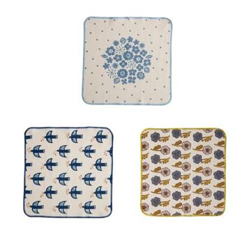 【日本 BISQUE 】 Kukka Lokki 北歐風三層紗方型家事布 抹布 廚房抹布 餐具擦拭布 萬用抹布 擦手巾