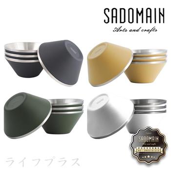 仙德曼雙層304不鏽鋼笠形碗-4入X1盒
