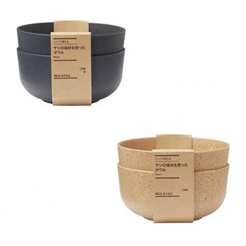 【日本 MUJI 無印良品】 再生環保微波纖維缽碗 (2色可選) 環保碗 碗公 沙拉碗 丼飯碗