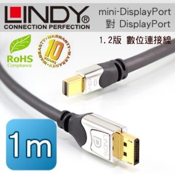LINDY 林帝 mini－DP公 對 DP公 1.2版 數位連接線 1m （41551）