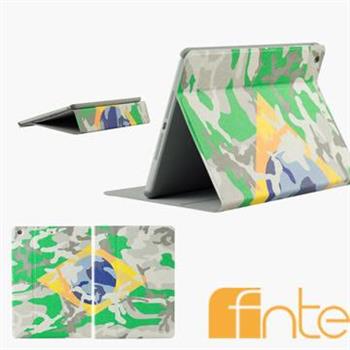 fnte FIFA世界盃迷彩國旗Apple iPad Air保護套－巴西【金石堂、博客來熱銷】