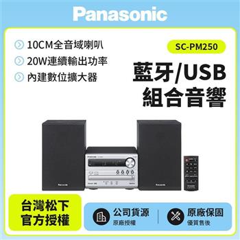 【PANASONIC國際】 藍牙/USB組合音響 SC-PM250