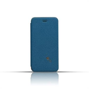 fnte iPhone 6 Plus 輕薄菱格皮套－湛海藍【金石堂、博客來熱銷】