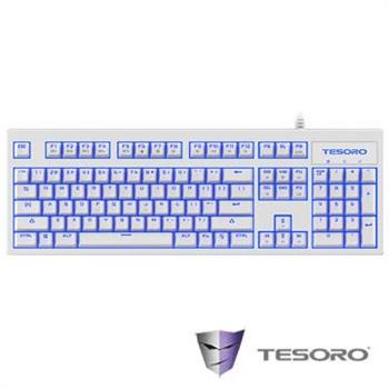 TESORO鐵修羅 神劍Excalibur V2機械式鍵盤－青軸中文白【金石堂、博客來熱銷】