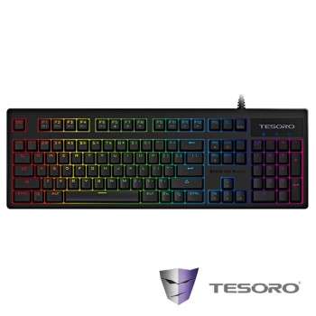 TESORO鐵修羅 Excalibur RGB V2神劍幻彩版機械式鍵盤－紅軸中文黑【金石堂、博客來熱銷】