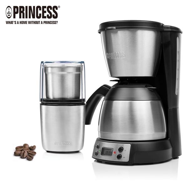 【超值組】荷蘭公主保溫壺咖啡機+磨豆機（246009+221041）