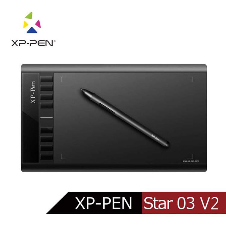 日本品牌XP－PEN Star03 V2 10X6吋頂級專業繪圖板