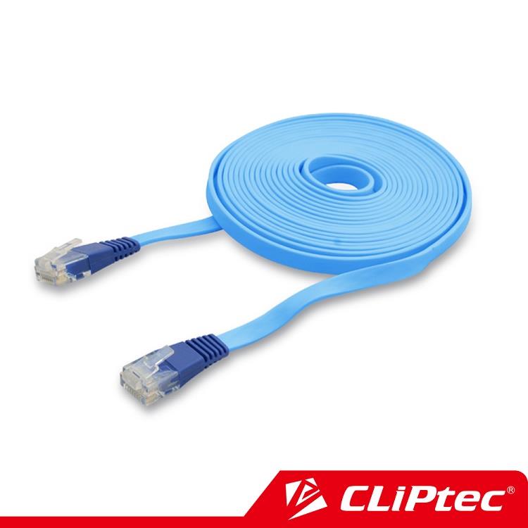 CLiPtec Cat6 1000Mbps超薄扁平網路線（3M）