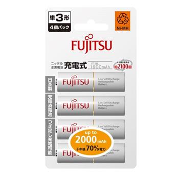 Fujitsu 富士通 AA3號1900mAh低自放充電電池4入【金石堂、博客來熱銷】