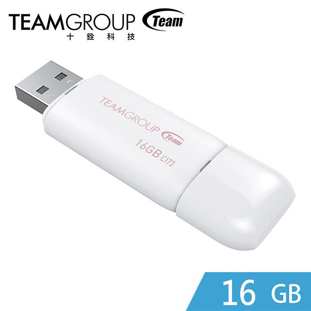 Team 十銓 C173珍珠隨身碟16GB－白
