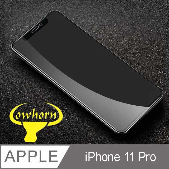 iPhone 11 Pro 2.5D曲面滿版 9H防爆鋼化玻璃保護貼 （黑色）