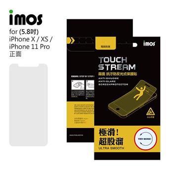 iMos Apple iPhone 11 Pro Touch Stream 電競霧面 螢幕保護貼【金石堂、博客來熱銷】