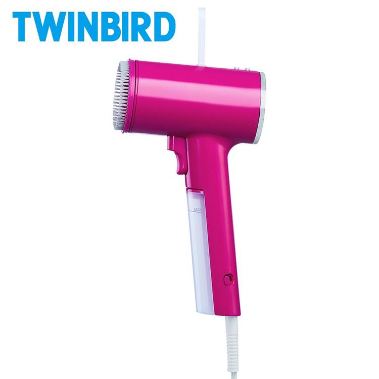 日本TWINBIRD－高溫抗菌除臭 美型蒸氣掛燙機（桃紅）TB－G006TWP