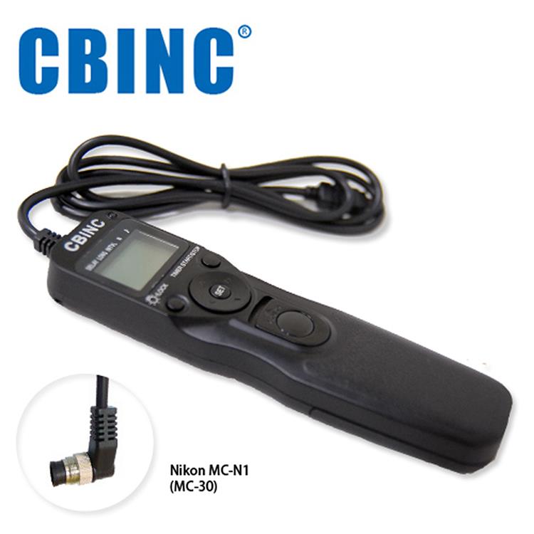 CBINC N1 液晶定時快門線 相容 NIKON  MC－30/MC－36