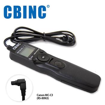 CBINC C3 液晶定時快門線 相容 CANON RS－80N3/TC－80N3【金石堂、博客來熱銷】