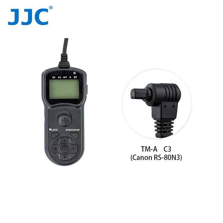 JJC TM－A 液晶定時快門線 C3（相容Canon RS－80N3）