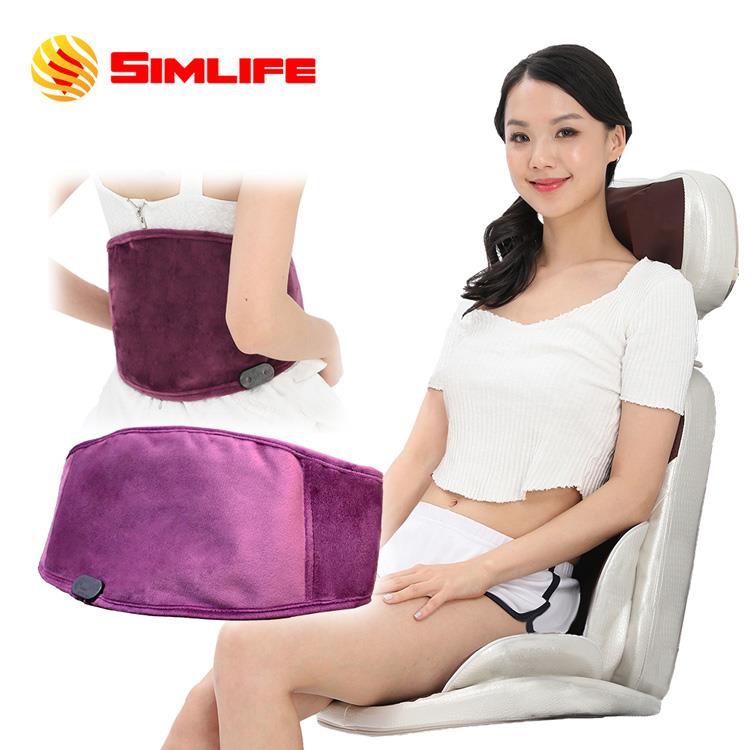 Simlife─包覆式椅墊溫熱護腰背部按摩組
