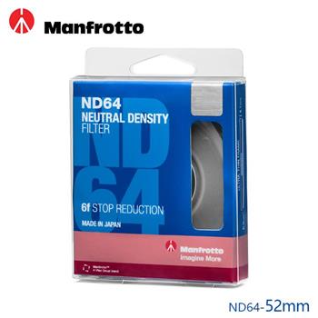 Manfrotto 52mm ND64 減光鏡【金石堂、博客來熱銷】
