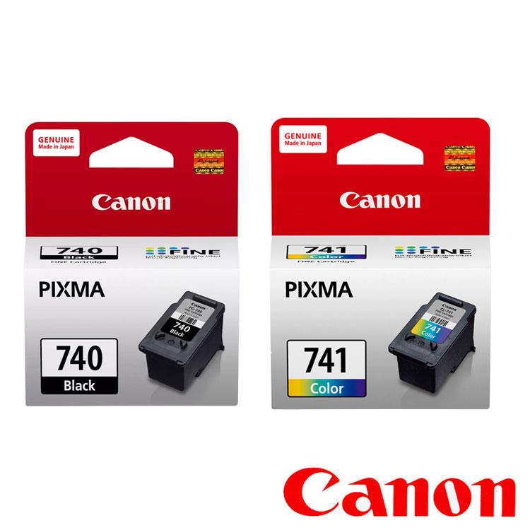 CANON PG－740 + CL－741 原廠墨水匣組合（1黑1彩）