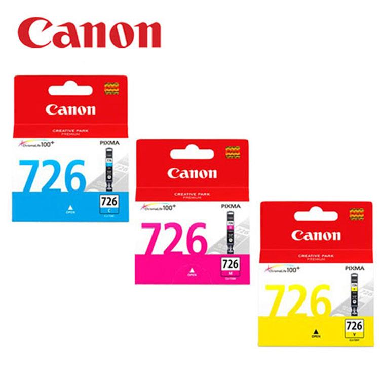 CANON CLI－726C/M/Y 原廠彩色墨水匣組合（3顆入）