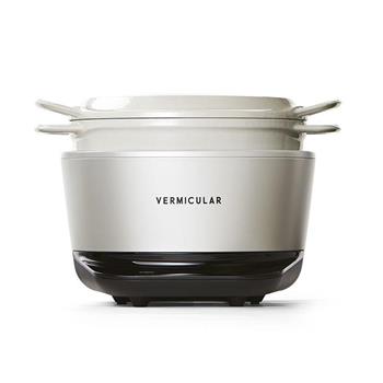 【新品送好禮】 Vermicular 日本原裝IH琺瑯鑄鐵電子鍋 （海鹽白）【金石堂、博客來熱銷】