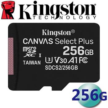 Kingston 金士頓 256GB microSDXC TF U3 A1 V30 記憶卡【金石堂、博客來熱銷】