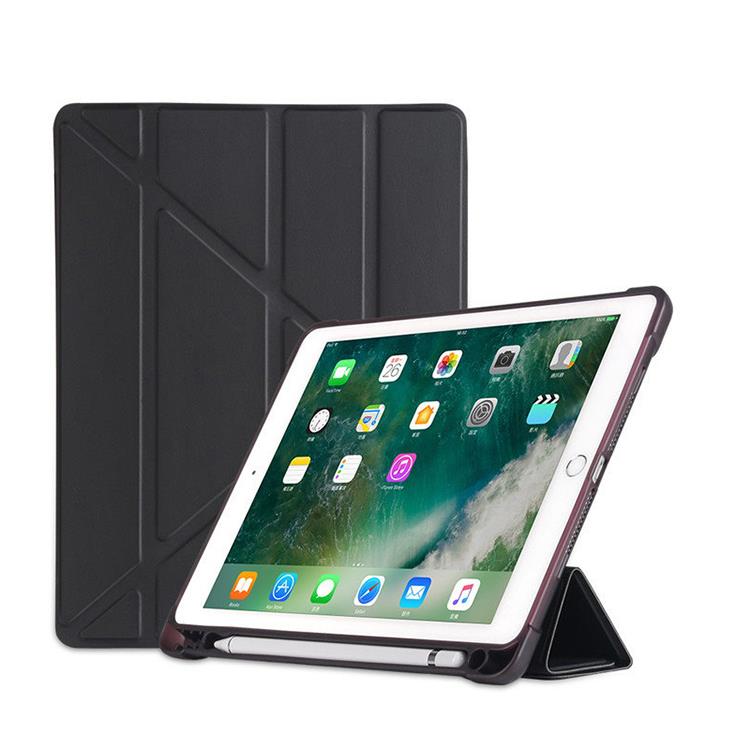 樂汀Apple iPad 10.2吋Y型筆槽皮套－黑