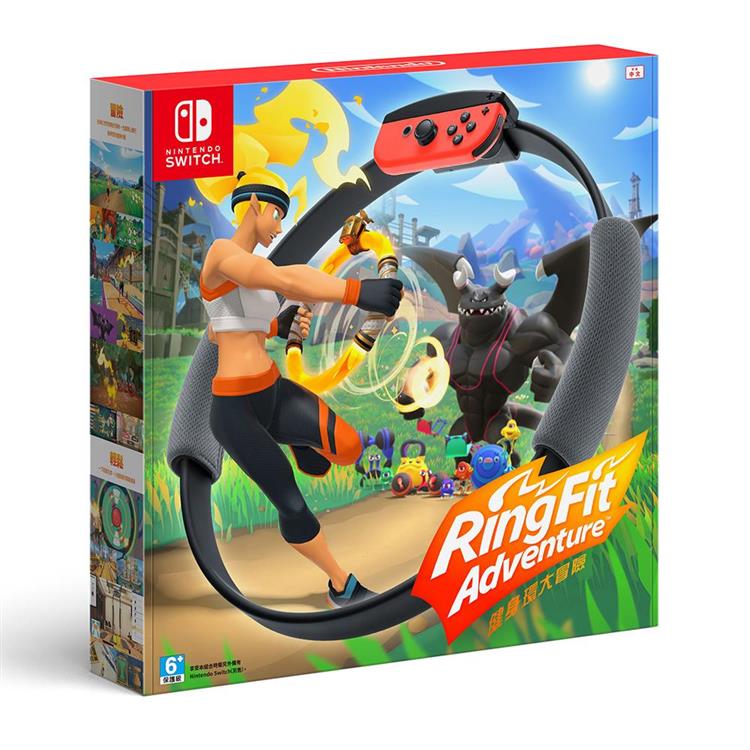 【Nintendo 任天堂】Switch 健身環大冒險+專屬控制器Ring－Con（中文版）