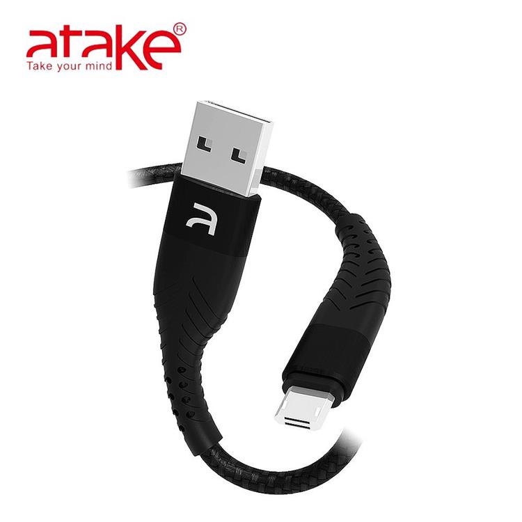 ATake USB to Micro 雙面盲插充電傳輸線（黑色） B2A－1KT－0001